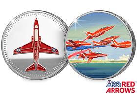 Official Red Arrows Silver-Plated Medal